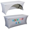 4' Spandex Styled Contour Fitted Display Cloth with Printed Logo